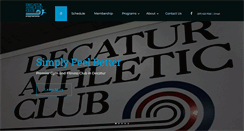 Desktop Screenshot of decaturathleticclub.com