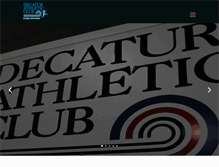 Tablet Screenshot of decaturathleticclub.com